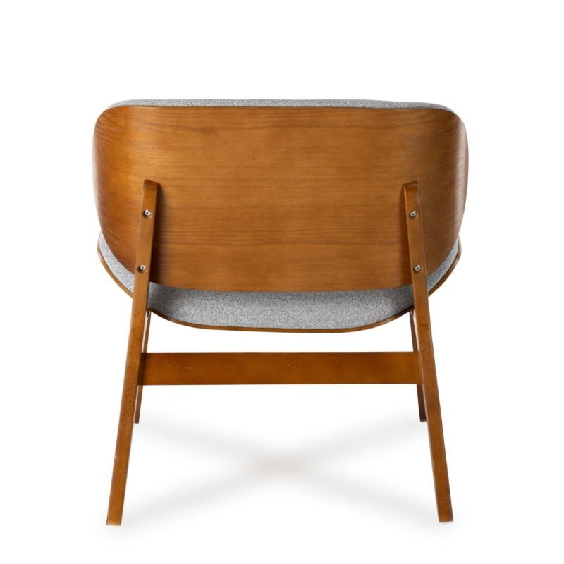Kuji chair light gray wood structure