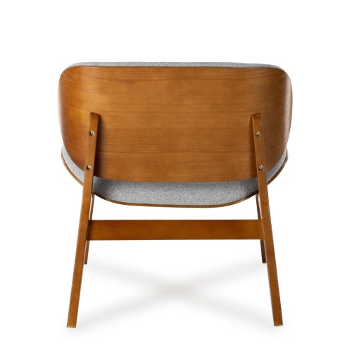 Silla Kuji Estructura de madera gris claro