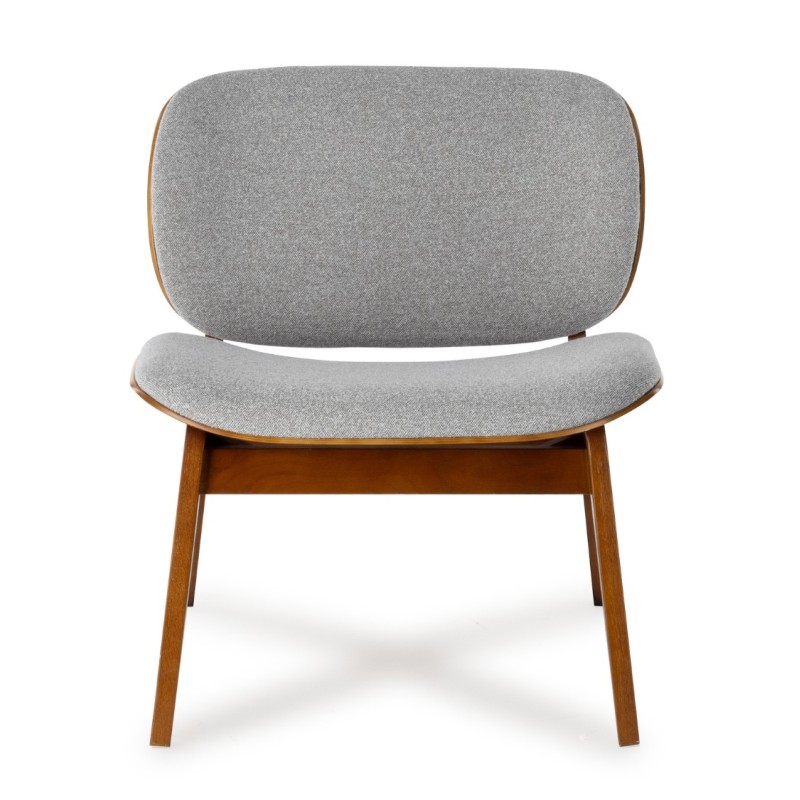 Kuji chair light gray wood structure