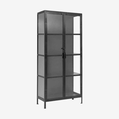 Gabinete negro Phoenix, 2 puertas, pequeña