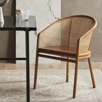 Chaise MOSSO brun clair