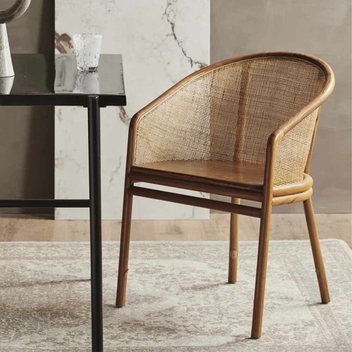 Chaise MOSSO brun clair