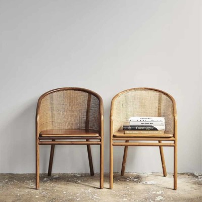 Chaise MOSSO brun clair 2