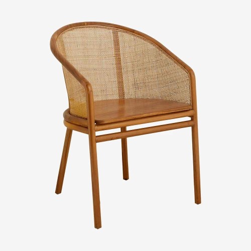 Chaise MOSSO brun clair