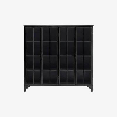 Vitre Buffet Downtown Black 4 Doors 2