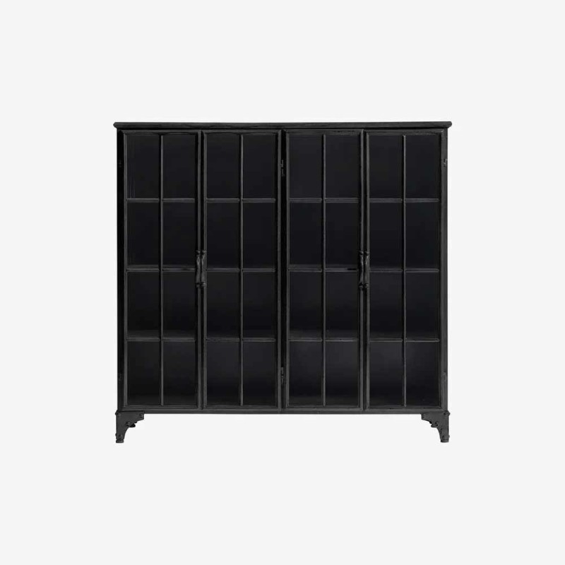 Vitre Buffet Downtown Black 4 Deuren