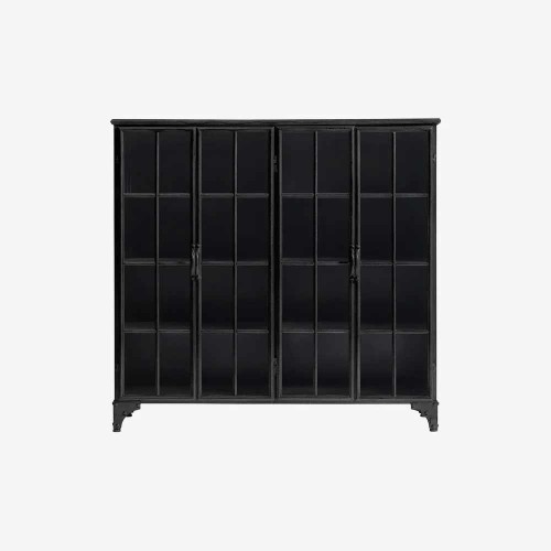Vitre Buffet Downtown Black 4 Doors