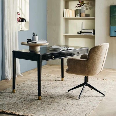 Black EMS Office 2 Cassetti in legno mango