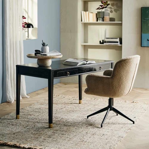 Black EMS Office 2 Cassetti in legno mango