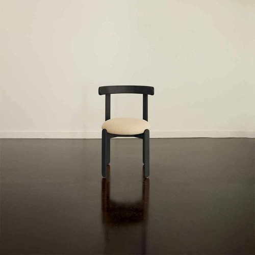 Chaise LILAS bois finition lasuré noir