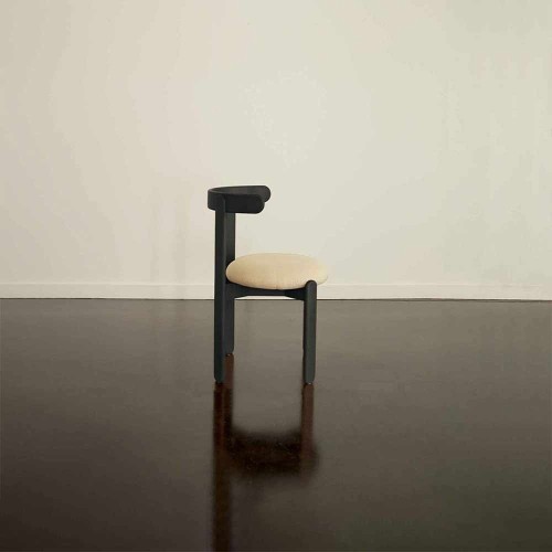 Chaise LILAS bois finition lasuré noir