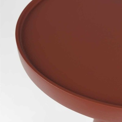Table d’appoint Floss Marsala rouge en aluminium 2