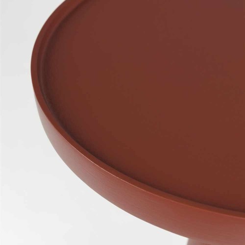 Table d’appoint Floss Marsala rouge en aluminium