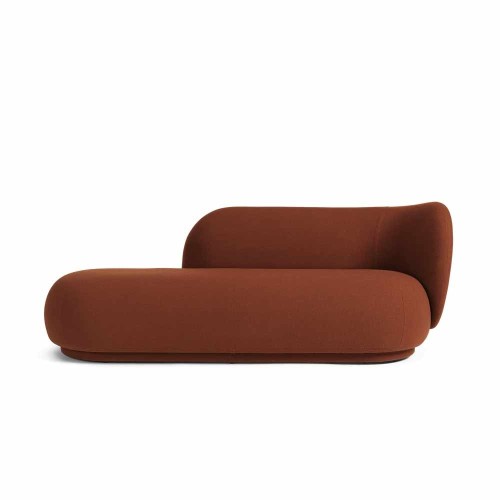 Canapé Rico droite en laine Tonus Red Brown