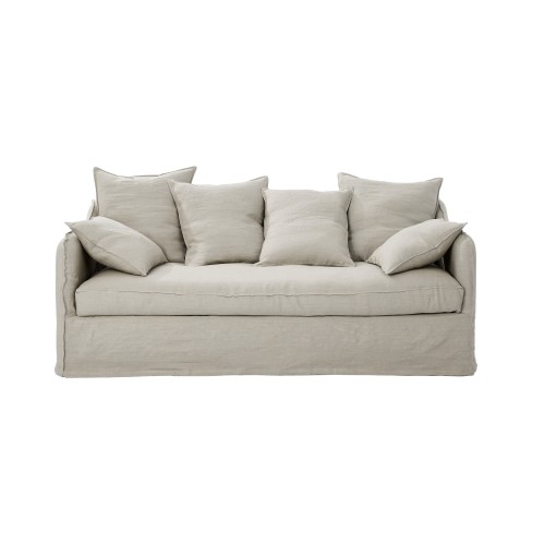 sofá de lino Cap Ferret 2 plazas (a bordo) | Moodntone