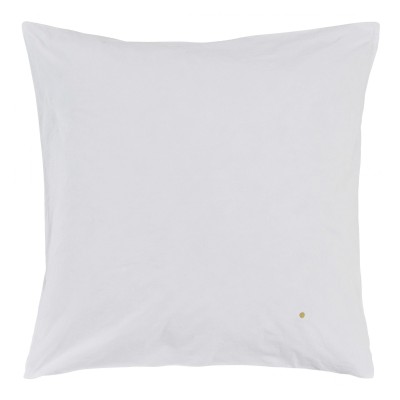 Taie d’oreiller Céleste Milk 65 x 65 cm en coton bio