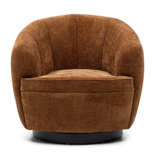 Fauteuil pivotant Countess Montmartre marron grenat