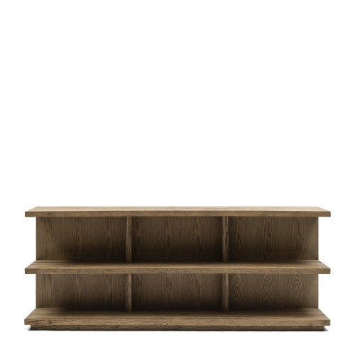 Table d’appoint Vermont 180 cm en chêne recyclé – Console ouverte