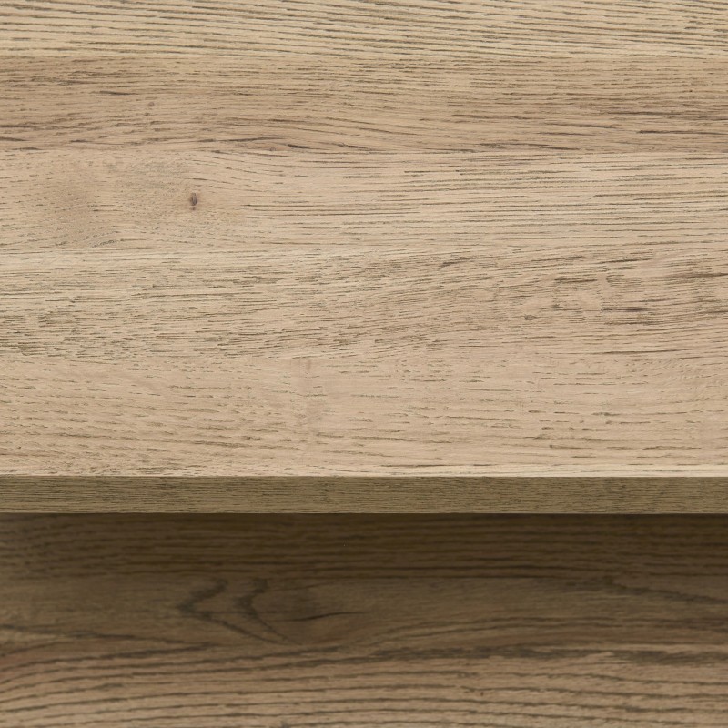 Table d’appoint Vermont 105 cm en chêne recyclé – Console ouverte