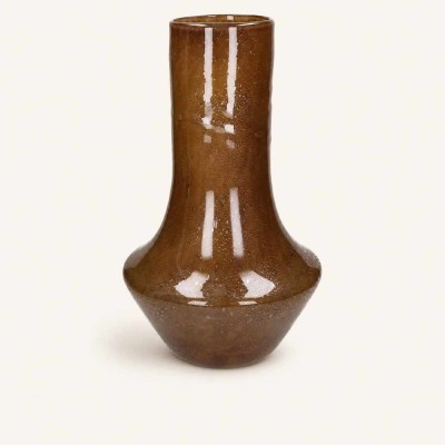 Vase Camou haut brun en verre – Vase décoratif 41,5 cm