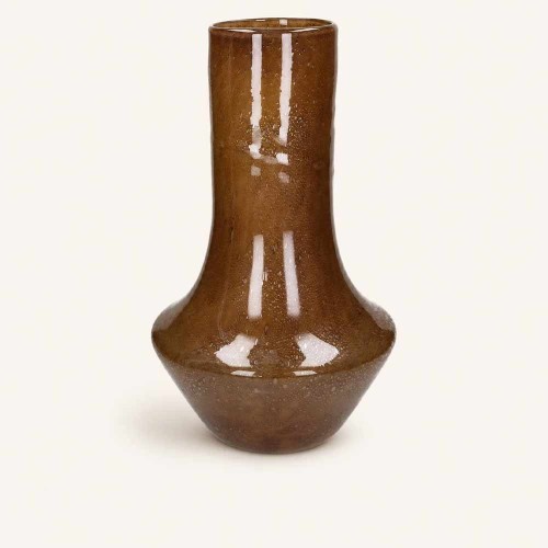 Vase Camou haut brun en verre – Vase décoratif 41,5 cm