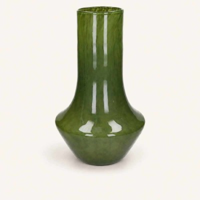 Vase Camou haut vert en verre – Vase décoratif 41,5 cm 2