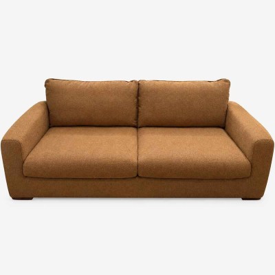Canapé Sophia 3 places Copper Brown – Bouclé et pieds bois Walnut 2