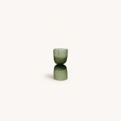 Vase/Photophore Diabolo 18 cm - vert mat
