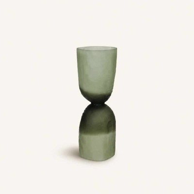 Vase/Photophore Diabolo 32 cm - vert mat
