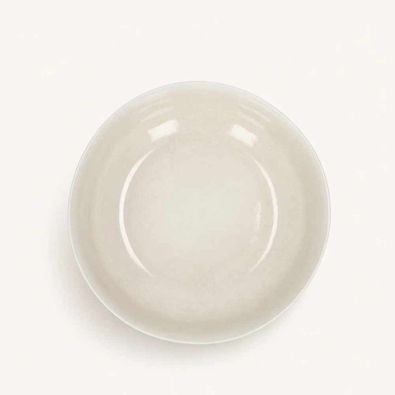 Assiette creuse Biscotti écrue en porcelaine – Ø22,8 cm