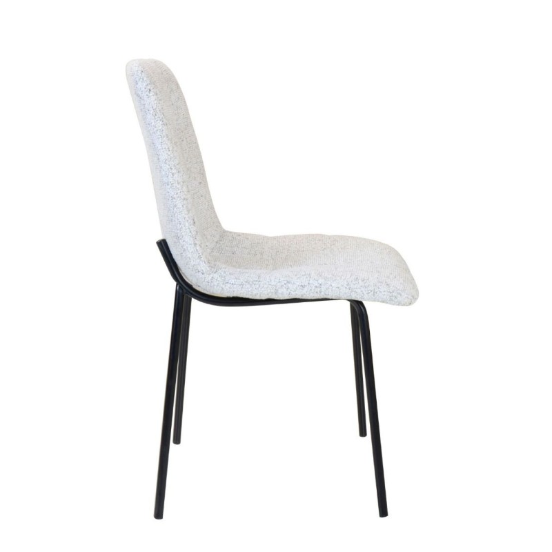 Chaise Liona Chiné beige et noir