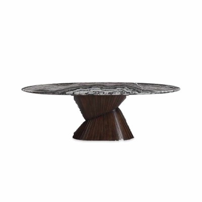 Table de repas Cassandre 240 cm en marbre et manguier