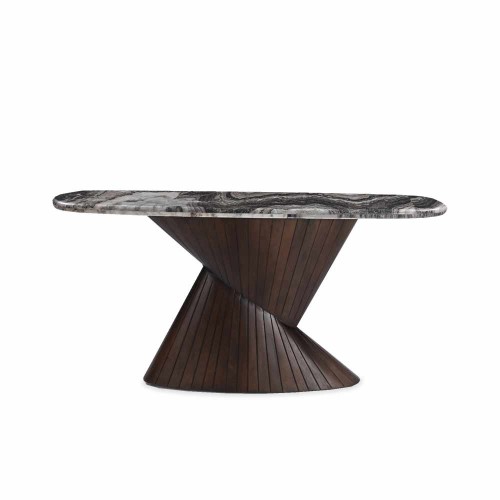 Console Cassandre 157 cm en marbre et manguier