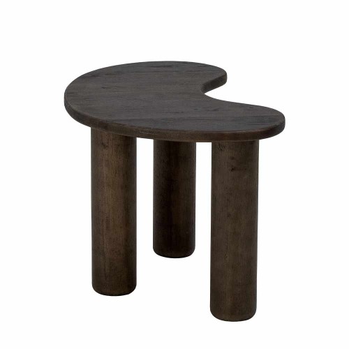 Table basse Luppa marron en bois d’hévéa