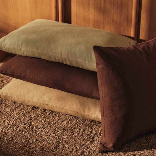 Coussin Sen Dark Chocolate 40 x 60 cm en coton bio GOTS