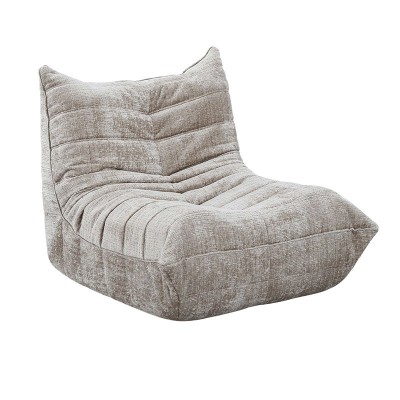 Fauteuil lounge crème modulable – Assise boneless en mousse 2