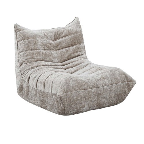 Fauteuil lounge crème modulable – Assise boneless en mousse