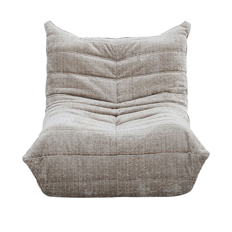 Fauteuil lounge crème modulable – Assise boneless en mousse