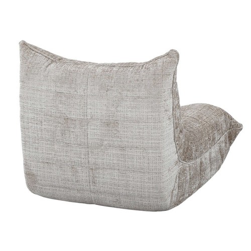 Fauteuil lounge crème modulable – Assise boneless en mousse
