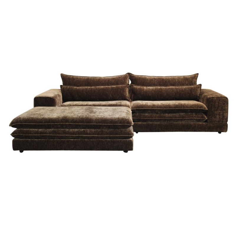 Canapé modulable 3 places avec pouf Umber