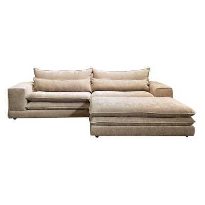 Canapé modulable 3 places avec pouf Tan 2
