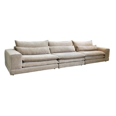 Canapé modulable 6 places Tan 392 cm