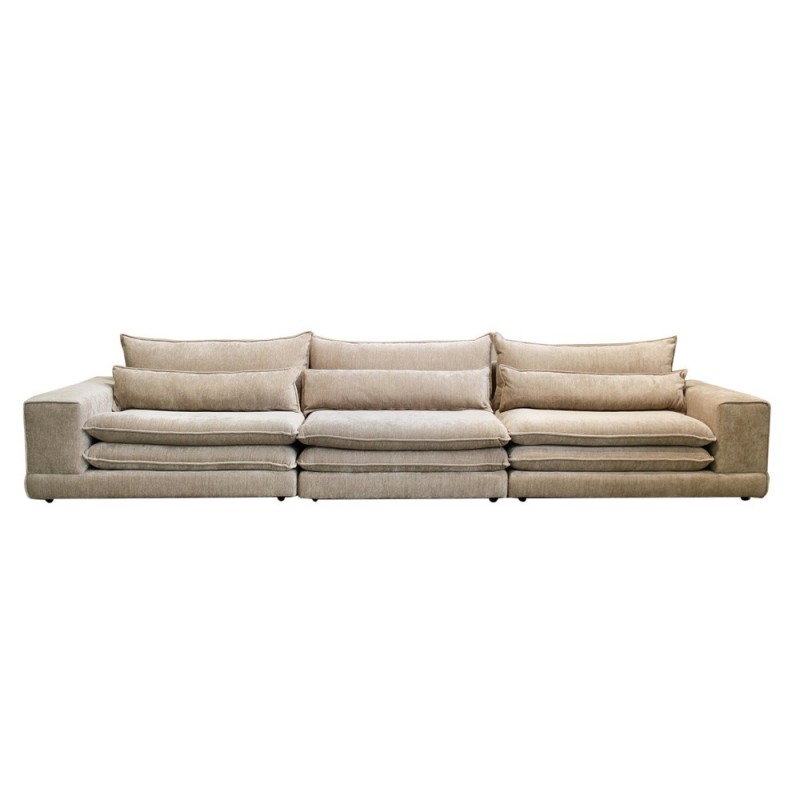 Canapé modulable 6 places Tan 392 cm