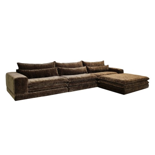 Canapé modulable 6 places avec pouf Umber 392 cm