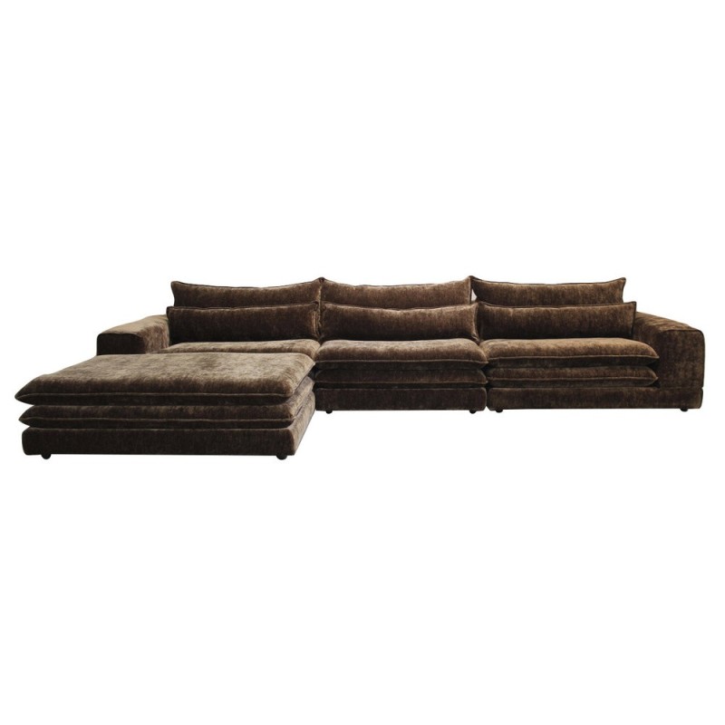 Canapé modulable 6 places avec pouf Umber 392 cm