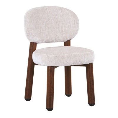 Chaise design Japandi Tan – Assise confortable à ressorts ensachés