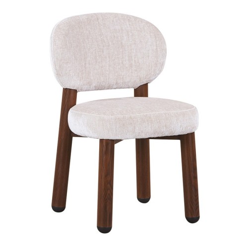 Chaise design Japandi Tan – Assise confortable à ressorts ensachés