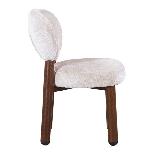 Chaise design Japandi Tan – Assise confortable à ressorts ensachés