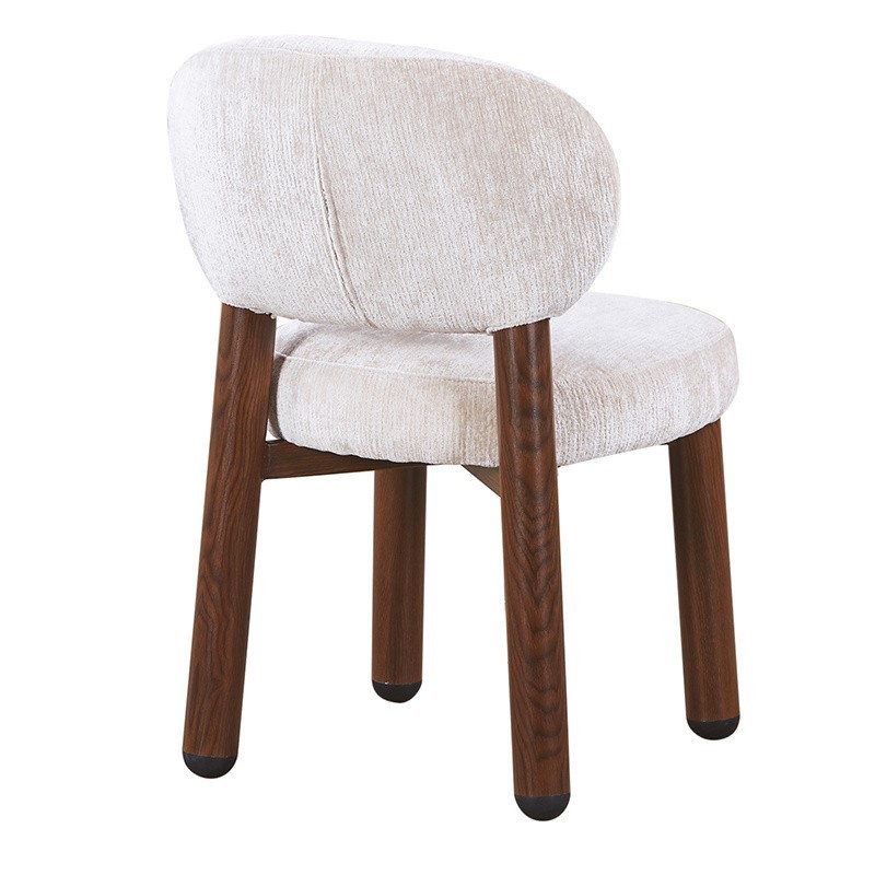 Chaise design Japandi Tan – Assise confortable à ressorts ensachés