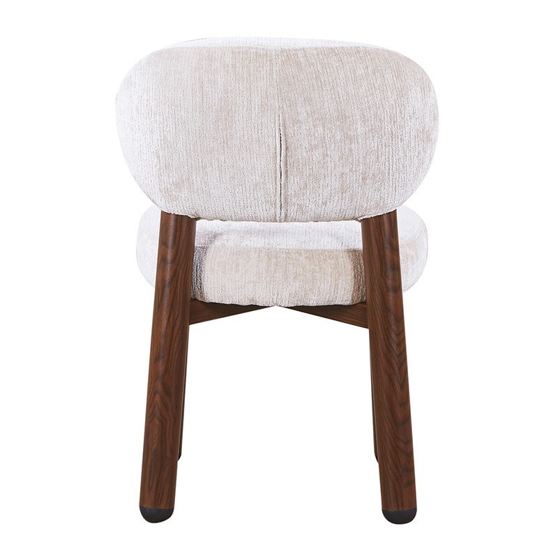 Chaise design Japandi Tan – Assise confortable à ressorts ensachés